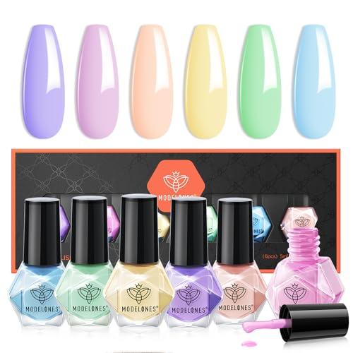 Top Nail Polish Sets for Trendy Manicures: Modelones Nude, Morovan Bright Colors, Modelones Pastel Macaron