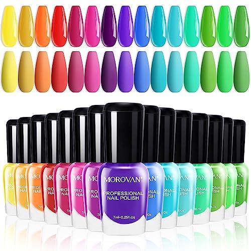 Top Nail Polish Sets for Trendy Manicures: Modelones Nude, Morovan Bright Colors, Modelones Pastel Macaron